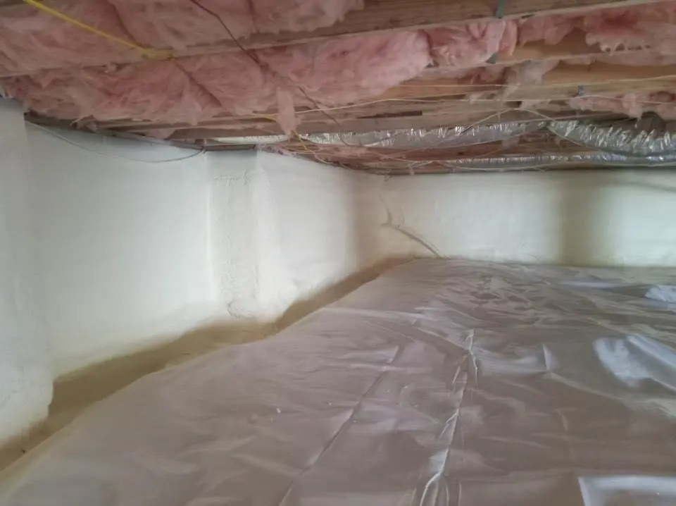 Crawl space encapsulation with closed-cell spray foam for Spray Foam Roofing Repair in Defiance